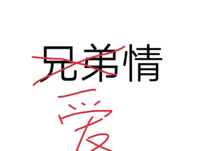 是兄弟情，不，是爱情