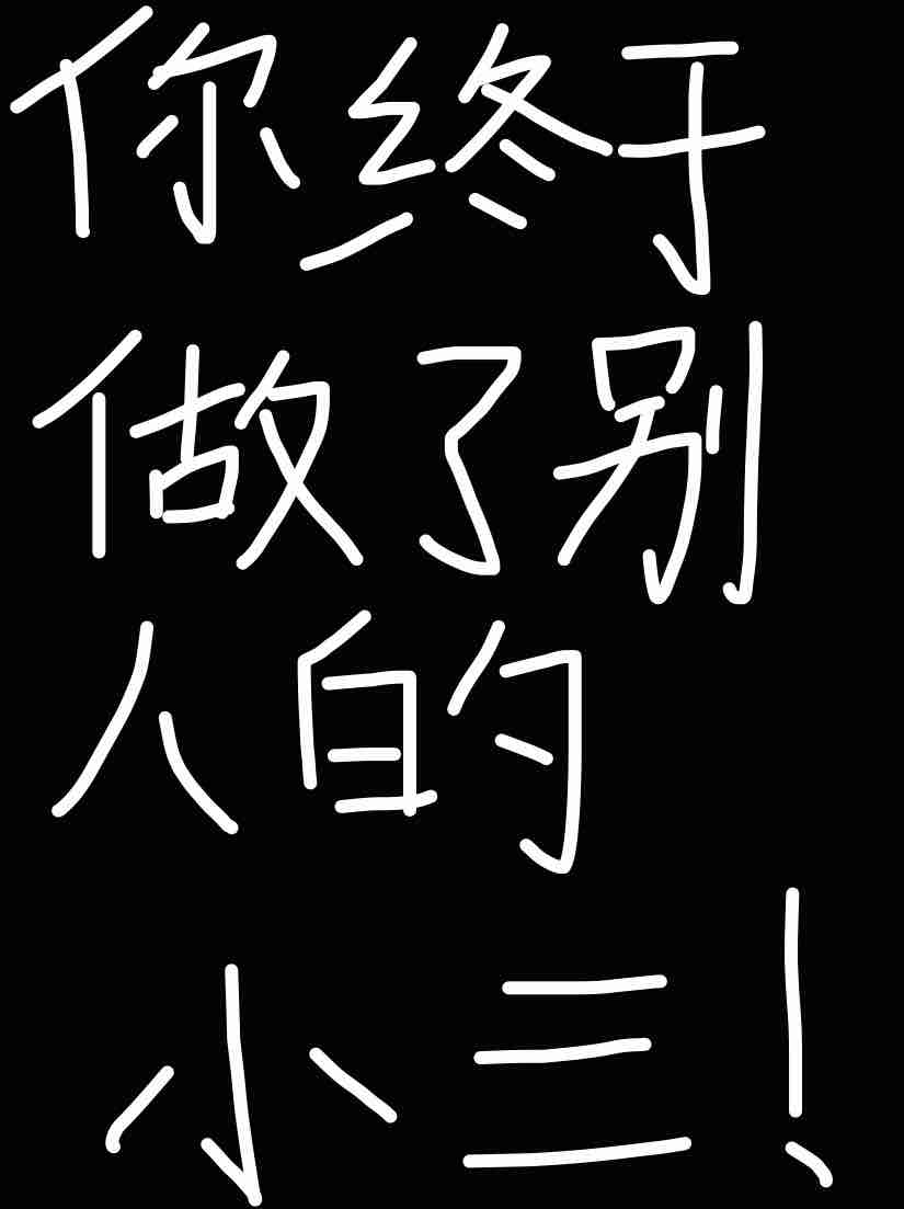 你终于做了别人的小三